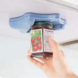 Can Opener Creative Can Opener Under The Cabinet Self-adhesive Jar Bottle Opener Top Lid Remover Helps Tired or Wet Hand Random