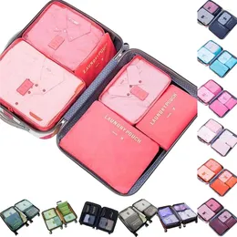 Duffel Bags 6pcs/Set Baggage Travel Organizer Многофункциональный водонепроницаемый упаковочный аксессуары для одежды сумка