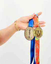 2022 Copa do mundo do Catar Hercules Copa Medalha de Troféu Decorações de fãs de futebol em torno da Commemoration9899855