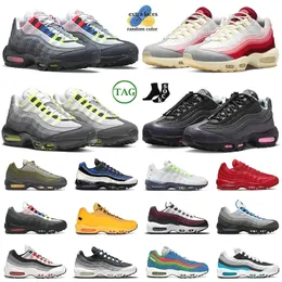 2024 95 95s Running Shoes Anatomy Gaza Neon Rosa Baça Grande Tamanho 12 Cristão de Páscoa azul Matte Bordeaux OG95 Menina Mulheres Tênis Sneakers 40-46