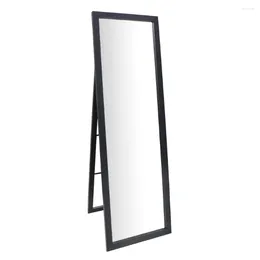 Декоративные фигурки Полно длины, 60 -дюймовые прямоугольные стояние зеркало черное 20,43 фунтов 60,04 x 1,77 18,03 дюйма