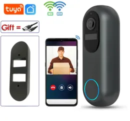 Lancia da faccia a posto 5ghz Wifi Video Doorbell HD 1080p Tuya SmartLife App Remote Wireless Wireless Intercom Home Security Bell 2,4 GHz Smart Bell