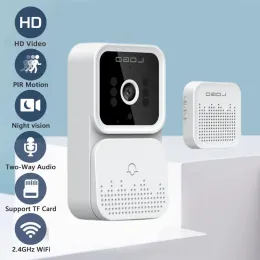 Doorbell Tuya Smart wideodomofon bezprzewodowy WiFi IR Night Vision dzwonek dwukierunkowy dzwonek Audio inteligentny domowy zdalny domofon