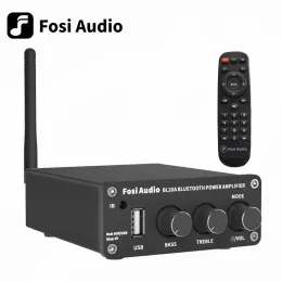 Amplifier Fosi Audio BL20A Bluetooth TPA3116 Sound Power Amplifier 2.1CH 100W Mini HiFi Class D Amp Bass Treble With UDisk Remote Control