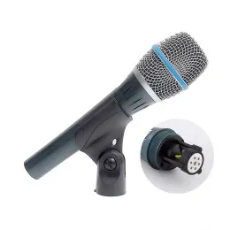 Mikrofonlar Finlemho Profesyonel Mikrofon Kondenser Karaoke Kayıt Stüdyosu Vokal Beta 87A Ev için DJ Hoparlör Mikser Sesli Phantom Power