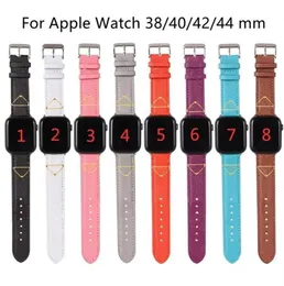 Designer Watchbands Strap for Watch Band 42mm 38mm 40mm 44mm IWATCH 5 4 3 2 Band Luxury Leather Smart Straps Watchband Whole262J8523015