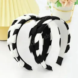 Vintage Patchwork Braided Bezel Hairband Women Hair Accessories Girls Haar Headband Opaska Do Wlosow Bandeau Femme Diademas1419138