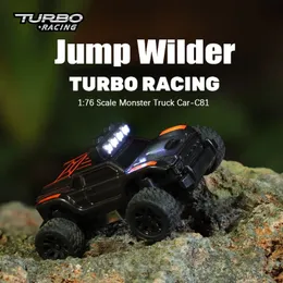 Turbo Racing 1 76 C81 C82 Grote Voet RC Monster Truck Auto Volledige proportionele RTR Kit Speelgoed 240327