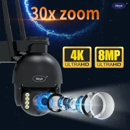 Câmera de câmeras de 8mp 4K Wi -Fi PTZ Câmera de segurança home de segurança da casa do ar livre 30x Câmera de cúpula de velocidade zoom p2p cctv câmera