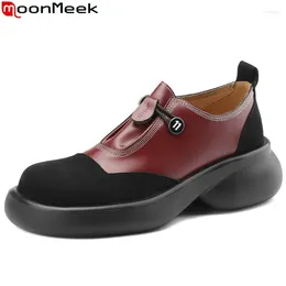 Scarpe eleganti moonmeek 2024 colori misti sintetici woman moca