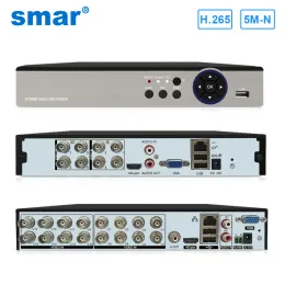 مسجل SMAR 8ch 16ch 5mn 5 W 1 HybryDowy DVR wideorejestrator dla kamera ahd kamera anawa 5mp kamera ip p2p nvr system cctv h.265 nowy