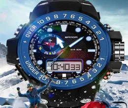 Orologi da polso orologio militare a doppia esposizione alla luce fredda personalità antiaoutdoor arrampicata da uomo elettronico maschile wat4232231 digitale