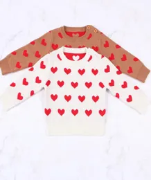 ins girls love heart leboven knited pullover cleeve long long pullover spring new Valentine039S Day Mother and Dance SWE7133573