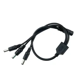 2024 DC Power Jack 5.5x2.1mm DC Power Cable 1 Female to 2,3,4,5,6,8 Male Plug Splitter Adapter for Security CCTV Camera and LED StripSecurity Camera Power Cable