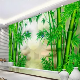 Duvar Kağıtları Beibehnag Papel De Parede Özel Duvar Kağıdı 3D Po Dural Bambu Oturma Odası Yatak Odası TV Arka Plan Duvar Kağıdı