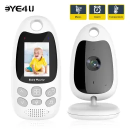 Monitorer 2,4 tum Video Baby Monitor 2.4G Mother Kids Two Way Talk Ir Night Vision Security Cam Babysitter VB610 med temperaturdisplay