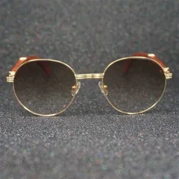 Neue 20% Rabatt auf Luxusdesigner Sonnenbrille Oval Decorative Gläses Mann Vintage Klassische Sonnenbrille Büffel Hornholz für Männer traditionelle Dekoration Sonnies
