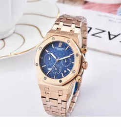 All Subdials Work Mens Watches Stainless Steel Quartz ap Wristwatches Stopwatch Luxury Watch gh125830581