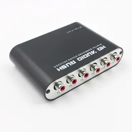 Усилители 5.1 CH HD Audio Decoder Spdif Коаксиальный в RCA DTS AC3 Оптический цифровой усилитель Аналоговый конверт -усилитель коаксиальный до 6RCA Декодер