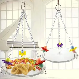 Outros pássaros abastecem o ninho de pássaro Hammock Parrot Toy pendurado balanço para dormir com comida de alimento