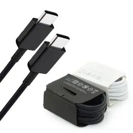 النوع C PD USB C إلى USBC Cables 25W 3A شحن سريع سوبر 45W 5A لـ Samsung Galaxy S24 S24ULTRA S22 5G S21 S23 NOT