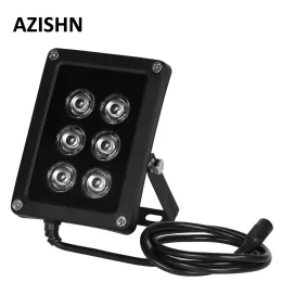 액세서리 AZISHN NEW CCTV 6PCS 어레이 LEDS IR ILLUMINATOR Infrared Light Waterproof Night Vision CCTV 감시 카메라를위한 충전 조명