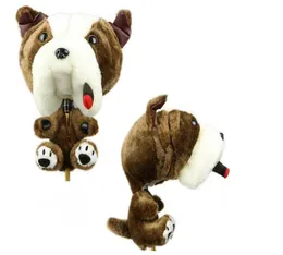 New Golf Club Cap Cover Treiber Cover Cartoon Bulldog Club Head Cover 460cc Highqualität Animal Cover293L9850638