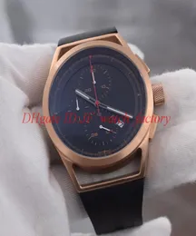 Wyścigi w stylu sportowym PD P6750 Mężczyzna zegarek kwarcowy ruch chronografu Rose Gold Steel Case Guma Pasek Małe tarcze będą działać na rękę 16222436