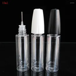Lagerflaschen 10pcs 15 ml Design Haustier leer nachfüllbare Flaschennadel -Tipper für Ego e flüssige klare Plastik kleiner Ausfall