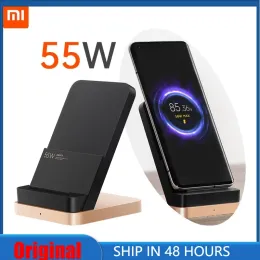 Chargers Original Xiaomi Wireless Charger 55W Qi Chargers de carregamento rápido para Xiaomi Mi 12 Pro 11 Ultra 10 Mix 4 67W Carregador USB