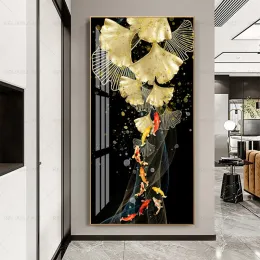 Poster di pesce koi tela dipinti immagini artistiche da parete per soggiorno stampe animali moderni decorazioni per la casa feng shui carp lotus stagno