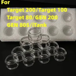 컬러 10pcs 교체 대상 대상을위한 대상 거품 지방 유리 튜브 200 100 Gen 200 Gen 80 년대 유리 용기 물 색상 액세서리