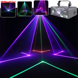 Принтеры Eshiny Animation RGB Laser Beam Lines Stage Disco Light DJ Pater Patterm Scans Dmx Dance Bar Рождественский шоу G20N8