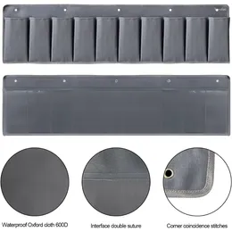 Förvaringspåsar Vattentät 10 Pocket Bedside Organizer Fodral för sovrum sovsal RVS campare rymdbesparande hängväska behållare