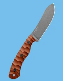 NY ESEE JG5 Survival Straight Knife 1095 High Carbon Steel Black Stone Wash Blade Full Tang Micarta Handle Fixed Blade Knives Wit8394337