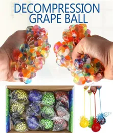 2018 Squeeze Mesh Grape Ball Anti Just Quishy Mesh Grape Toy أفضل هدية مضادة للاتصالات 1978001