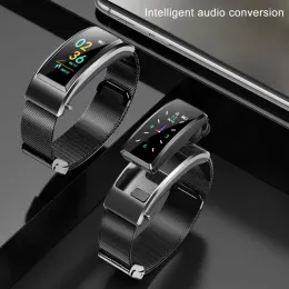 Titta på utmärkt samtal påminnelse Sleep Tracker Bluetooth Smart Band Headset Long Service Life Sport Watch Bluetooth 4.2