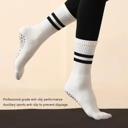 Kadın Çorap 1 Çifti Yoga Pilates Bale Anti Slip Pamuk Fitness Ayak Bileği Çorap