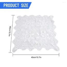 Masa bezi dekorasyon masa örtüsü vintage kırsal doily çiçek ev dantel kare 40/60cm tığ işi