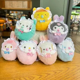 Novo estilo japonês Leti Big Eared Dog Kuromi Swaddle Baby Rabbit Ear Pinging Doll