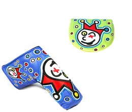 Nytt golfhuvudskydd Högkvalitativt PU Golf Putter Protecter med Embroider Red Green Blue Black 9 Options8839674