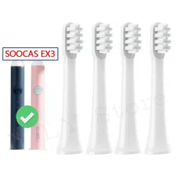 Kopf Sookas EX3 Ersatz Zahnbürstenköpfe für so weiße ex3 elektrische Zahnbürste Tiefe Reinigung Ersetzen Sie die Pinselkopfdüse mit Abdeckung