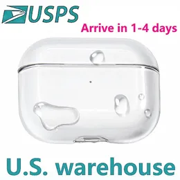 2-4Days USA Stock for Apple Airpods Pro 2nd Airpod 3 PROS Excesssories Solid TPU Silicone Protection Aremphone Cover Wireless