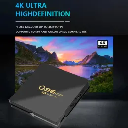 Plugs 2022 Q96 MAX Smart TV -Box Android 11 Amlogic S905L Quad Core 2.4G WiFi 4K Set Top -Box IP TV 8 GB+128 GB Media Player UK/US/EU -Plug