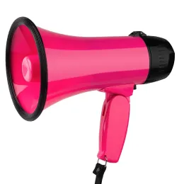 Megaphone 25 Watt Bullhorn Megaphone with Siren Loud Speaker Recording Horn Tour Guide Speakers Microphone Loudspeaker