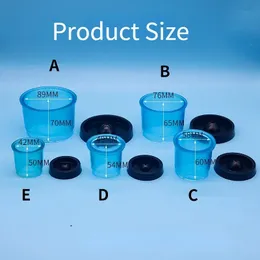 Anello di incorporamento in plastica blu dentale Modello dentale anello di incorporamento Modello di incorporamento della cera per il tecnico del modello dentale Anello di incorporamento