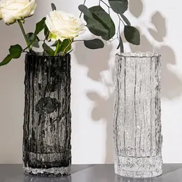 Вазы вазы ледниковый стекло прозрачный цветочный расположение розовая комната