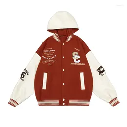 Jackets masculinos fanluka Spring Autumn Coat Fation Cool Baseball Capuzes Trend Trend Hip Hop Handsome High School