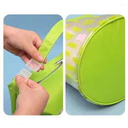 Stume di stoccaggio semplice Bellissimo sacchetto cosmetico da viaggio versatile con cerniera liscia maniglia portatile multifunzionale per il trucco