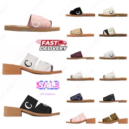 Luxus Sandalen Damen Slipper Designer Frauen Sommer Strand Sandalen Holz flach Mules Freizeit Urlaubsferien Walking Mode Slipper High Hell Sticker